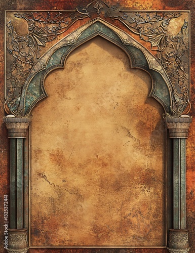 Elegant Brown Frame Illustration for Architectural Engineer Presentations and Designs