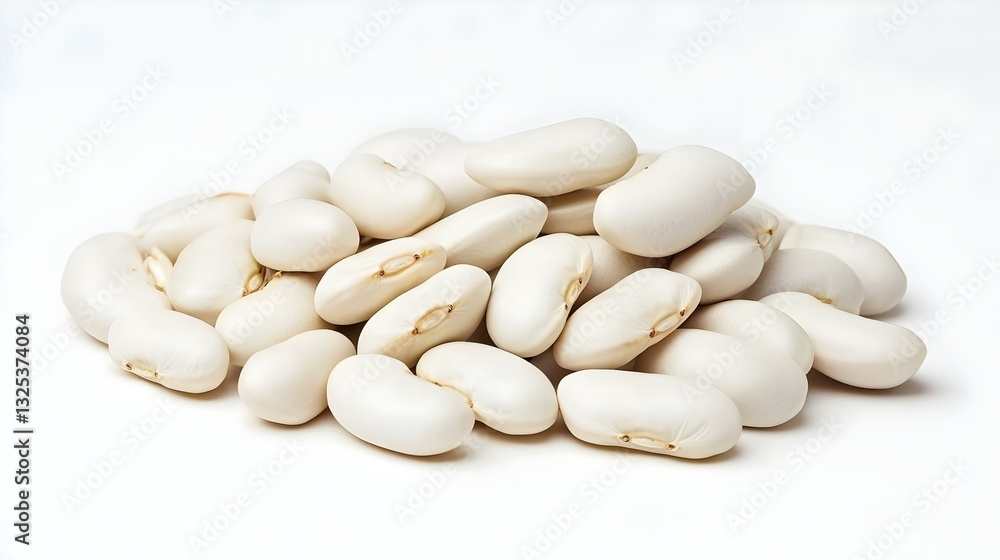 white Kidney beans isolated on white background white Kidney beans isolated on white background