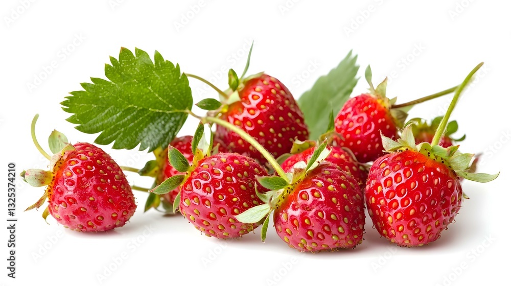 Wild strawberry isolated on white background Wild strawberry isolated on white background