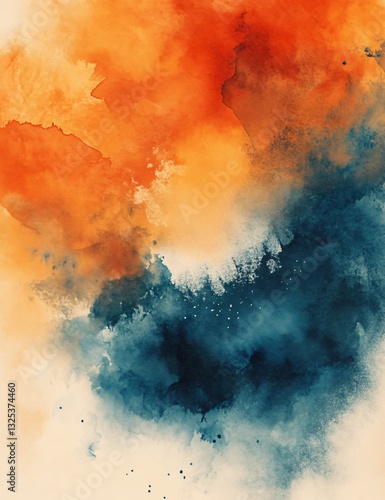 Vibrant Watercolor Painting Photography for Graphic Design Projects and Art Enthusiasts