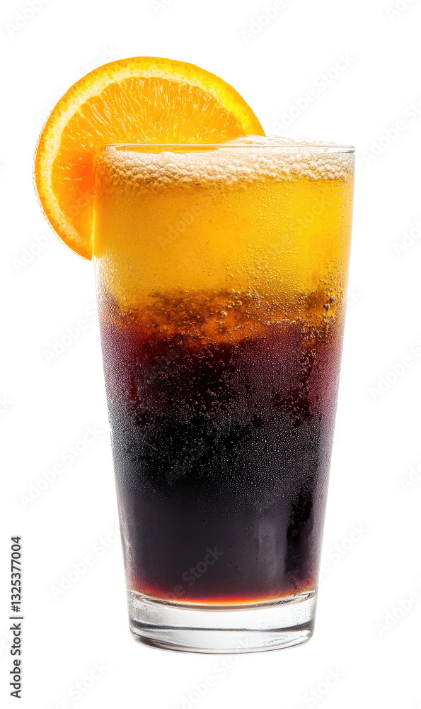 A unique drink in a glass on transparent background A unique drink in a glass on transparent background
