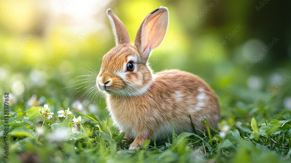 Fototapeta premium rabbit wallpaper blurred background