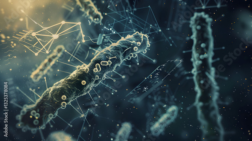 Wallpaper Mural Visualizing the Challenge of Drug-Resistant Tuberculosis: An Insight into the War Between Bacterium and Medicine Torontodigital.ca