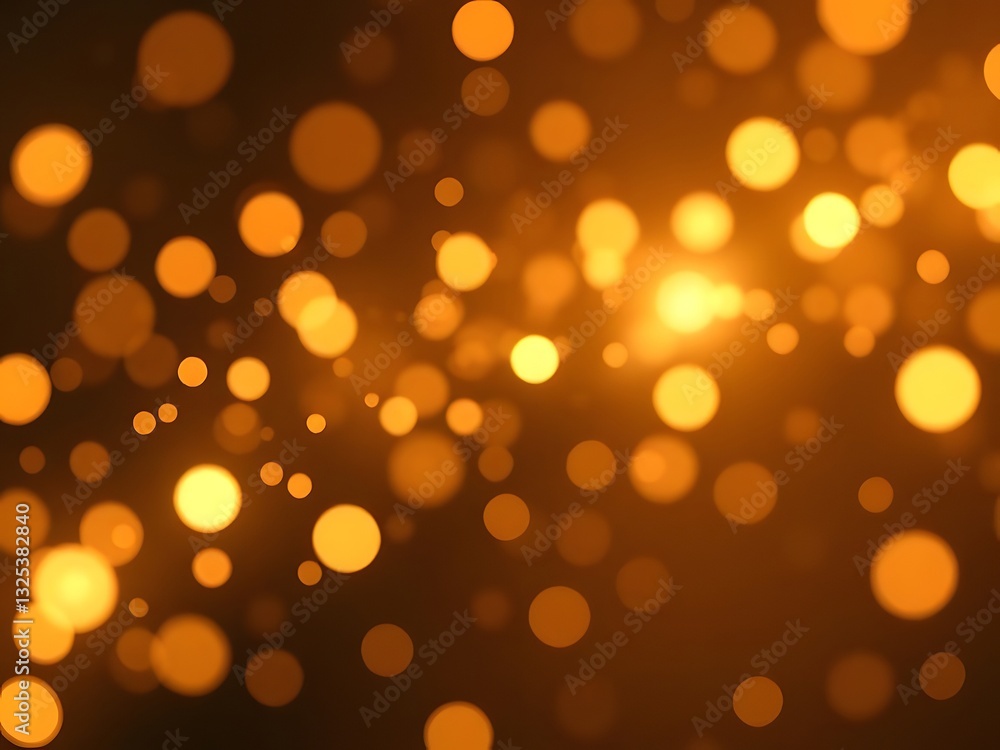 Bokeh Effect Abstract Golden Light Background for Festive Designs & Visuals, Overlay. Bokeh Effect Abstract Golden Light Background for Festive Designs & Visuals, Overlay.