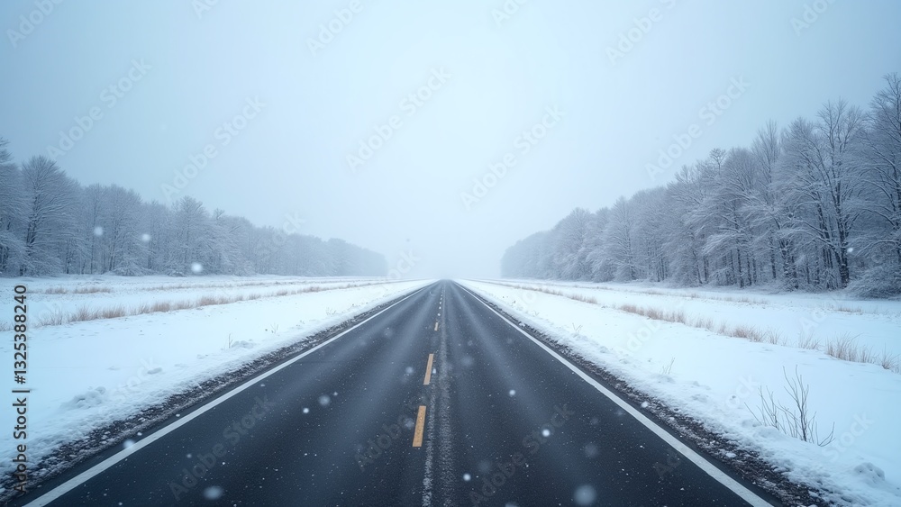 Fototapeta premium Straight highway road