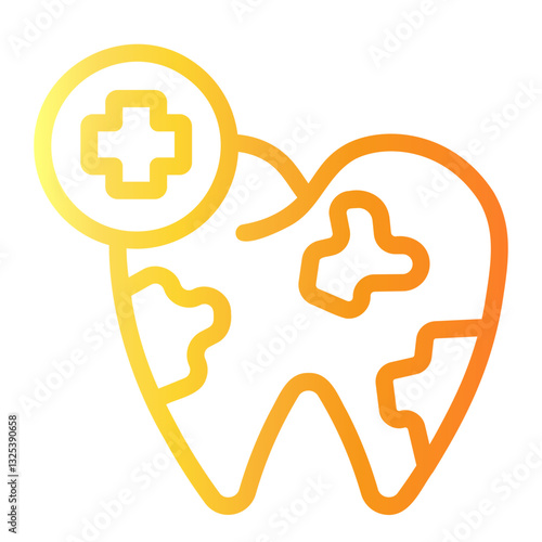 enamel Line Gradient Icon