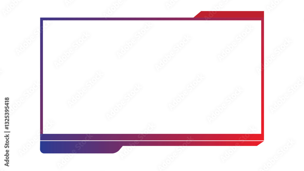 Game overlay frame design, Overlay frame for gaming stream, neon effect frame overlay Game overlay frame design, Overlay frame for gaming stream, neon effect frame overlay