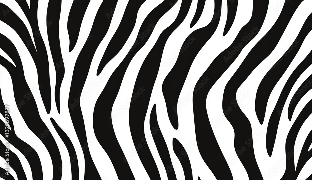 Zebra print pattern on white background Zebra print pattern on white background