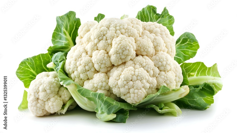 cauliflower isolated on white background cauliflower isolated on white background
