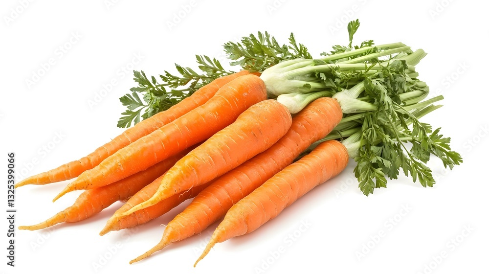 Carrot bunch isolated on white background Carrot bunch isolated on white background