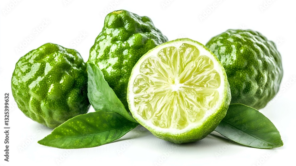 bergamot isolated on white background bergamot isolated on white background