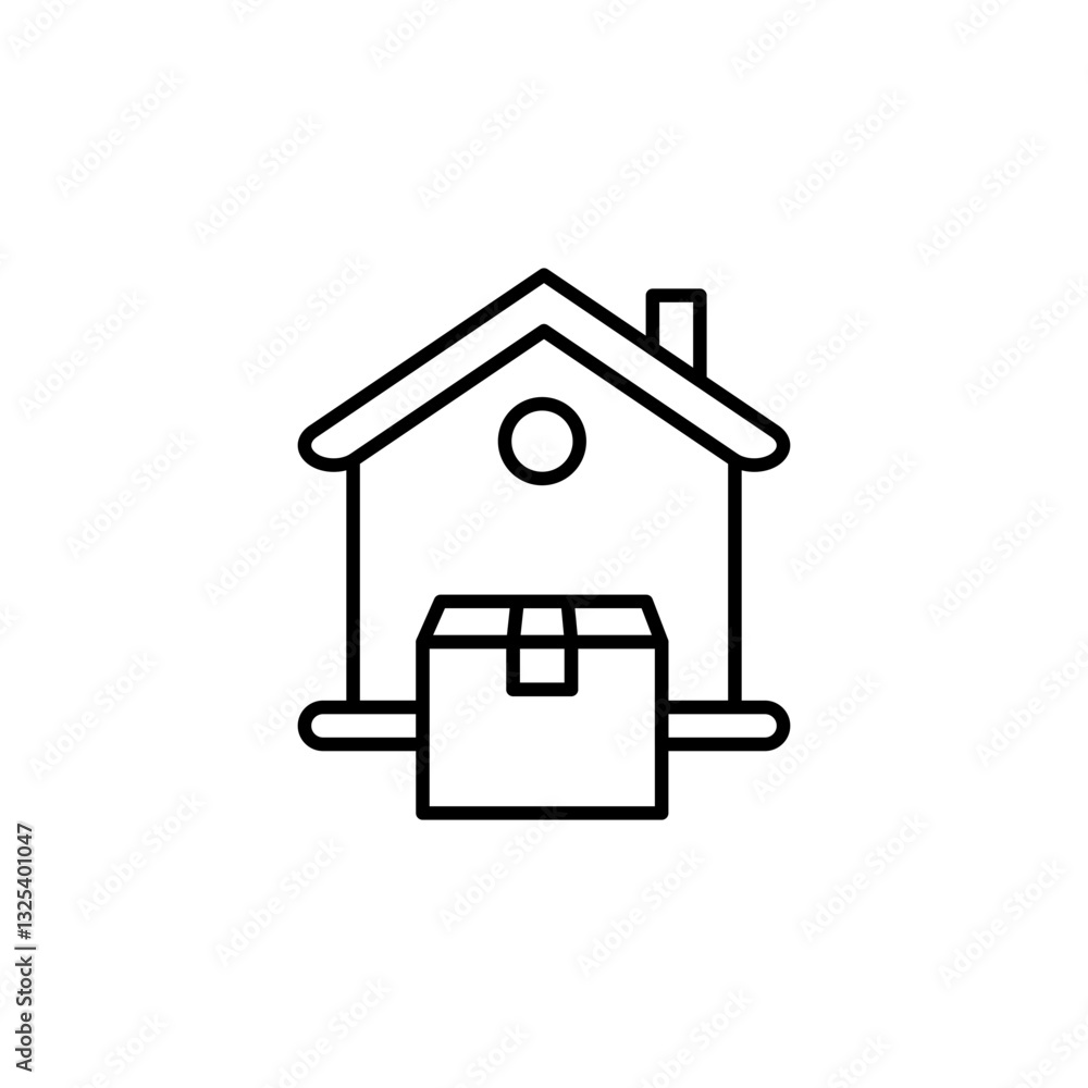 Home Deelivery line icon Home Deelivery line icon