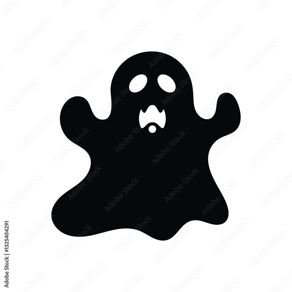 Halloween animated ghost silhouette design Halloween animated ghost silhouette design