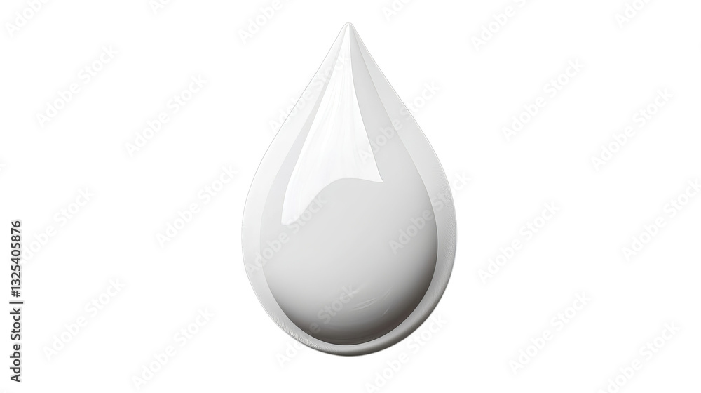 Png of A shiny, smooth white water droplet on transparent background. Png of A shiny, smooth white water droplet on transparent background.