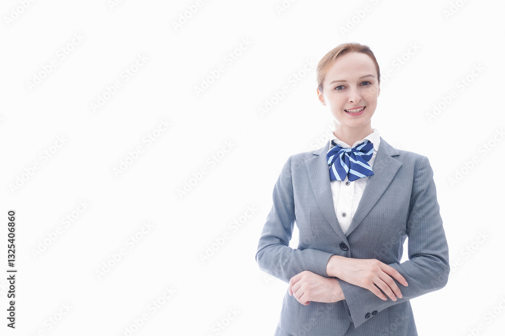 制服を着た外国人留学生 制服を着た外国人留学生