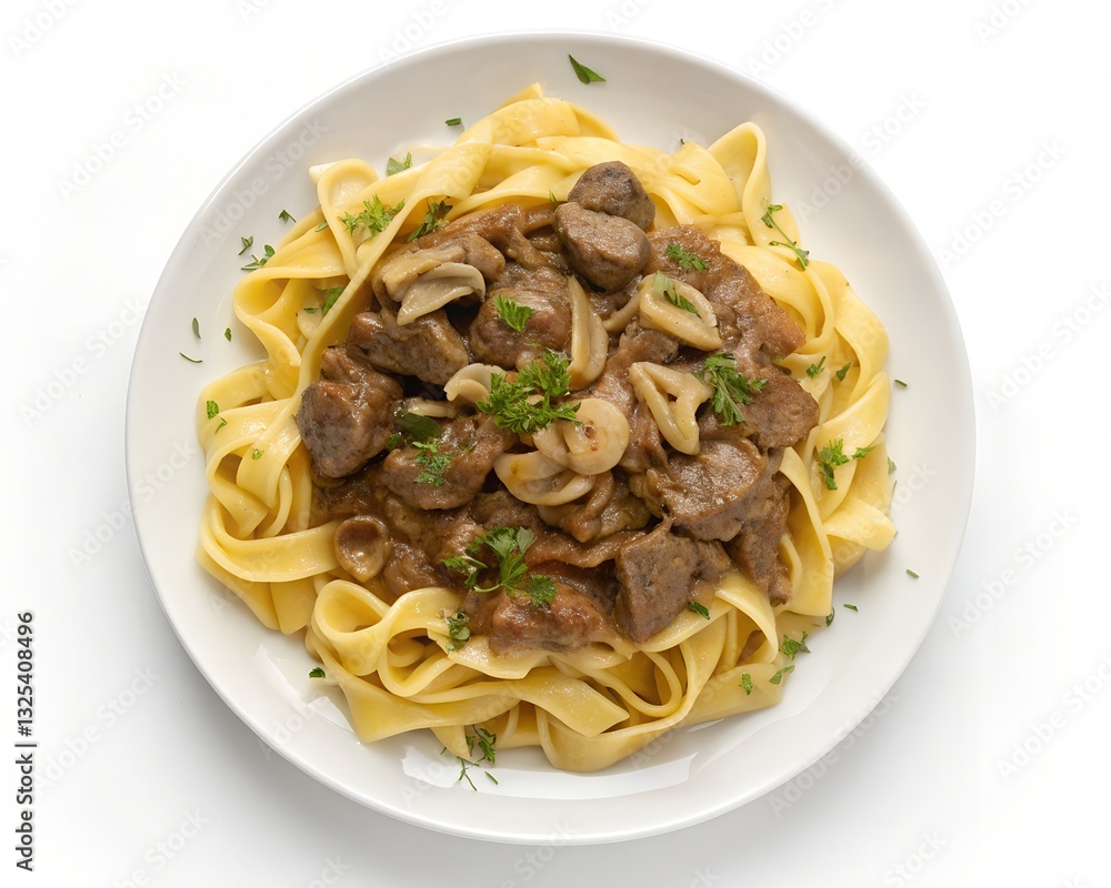 Classic Beef Stroganoff with Egg Noodles – A hearty dish featuring tender beef, rich creamy mushroom sauce, and buttery egg noodles, perfect for a comforting homemade meal Classic Beef Stroganoff with Egg Noodles – A hearty dish featuring tender beef, rich creamy mushroom sauce, and buttery egg noodles, perfect for a comforting homemade meal