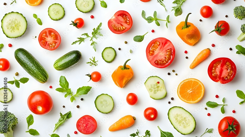 pattern of various fresh vegetables and fruits pattern of various fresh vegetables and fruits