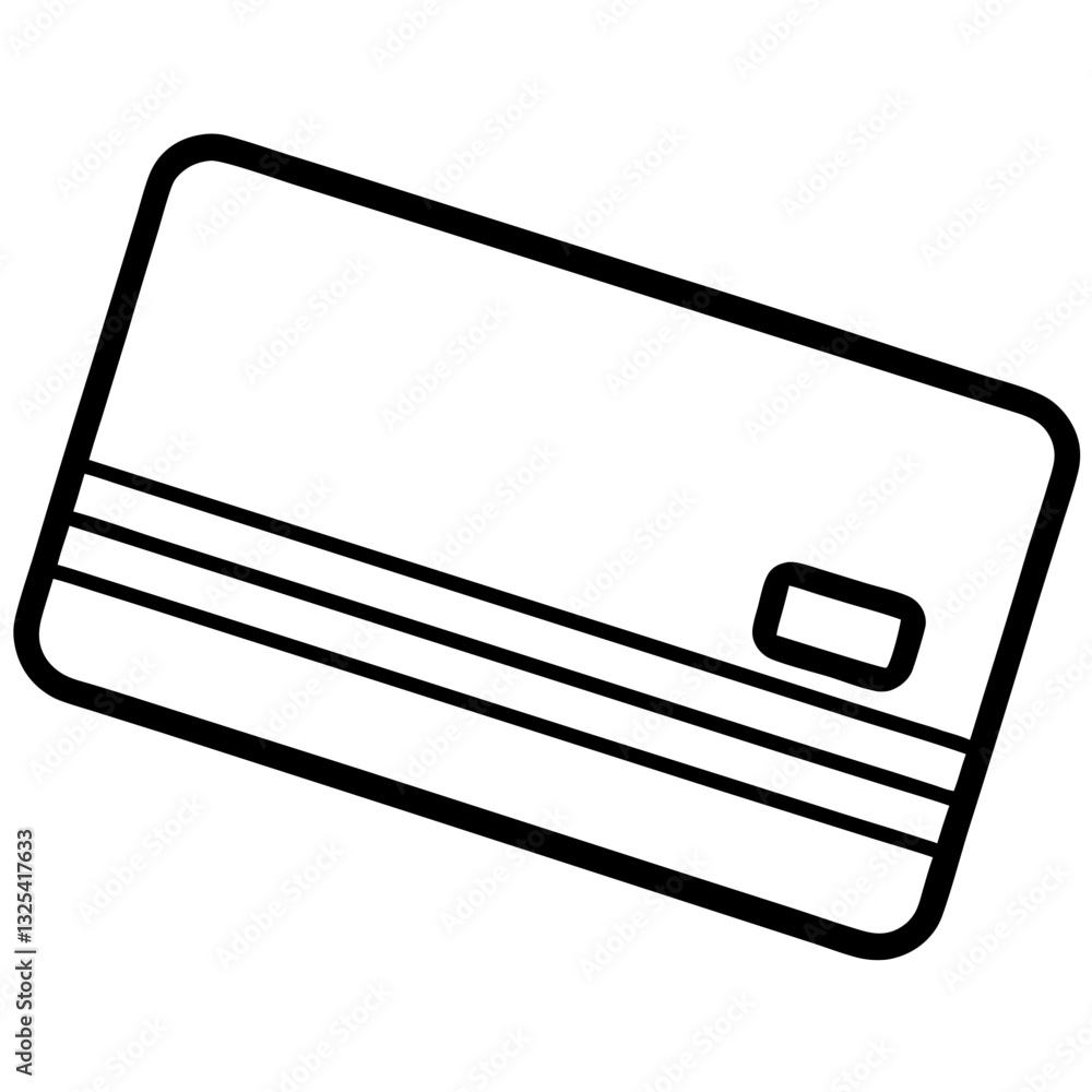 vector illustration of a credit card icon vector illustration of a credit card icon