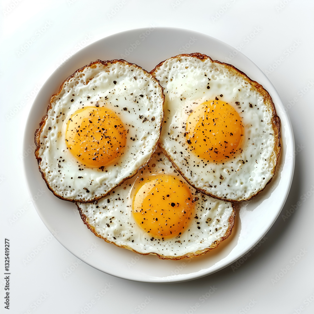 Delicious Homemade Fried Eggs: A Classic Breakfast and Protein-Packed Comfort Food with Crispy Edges and Savory Seasoning Delicious Homemade Fried Eggs: A Classic Breakfast and Protein-Packed Comfort Food with Crispy Edges and Savory Seasoning