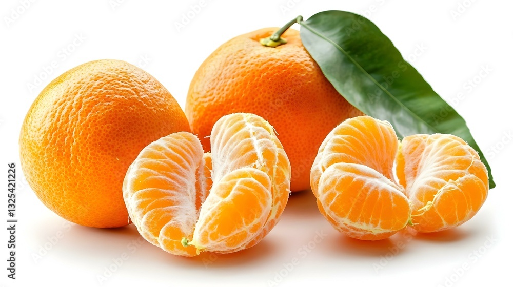 mandarin tangerine isolated on white background mandarin tangerine isolated on white background