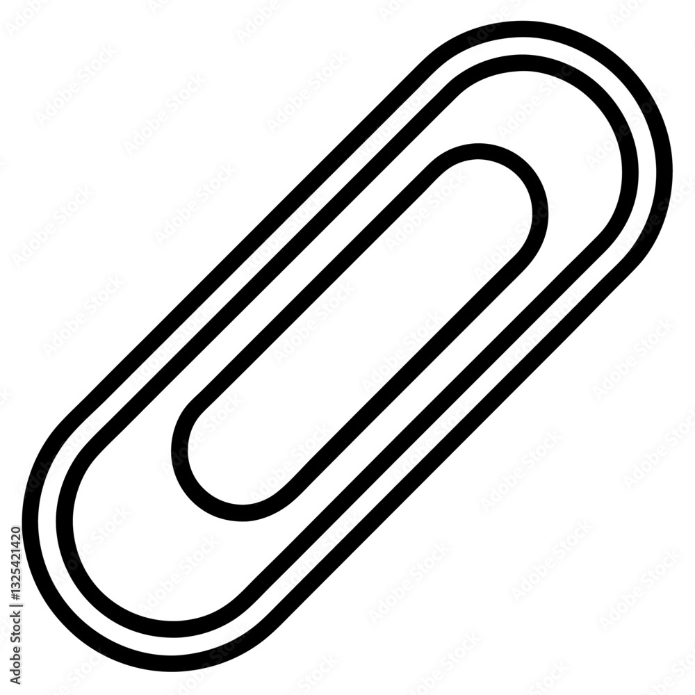 vector illustration of a paper clip vector illustration of a paper clip