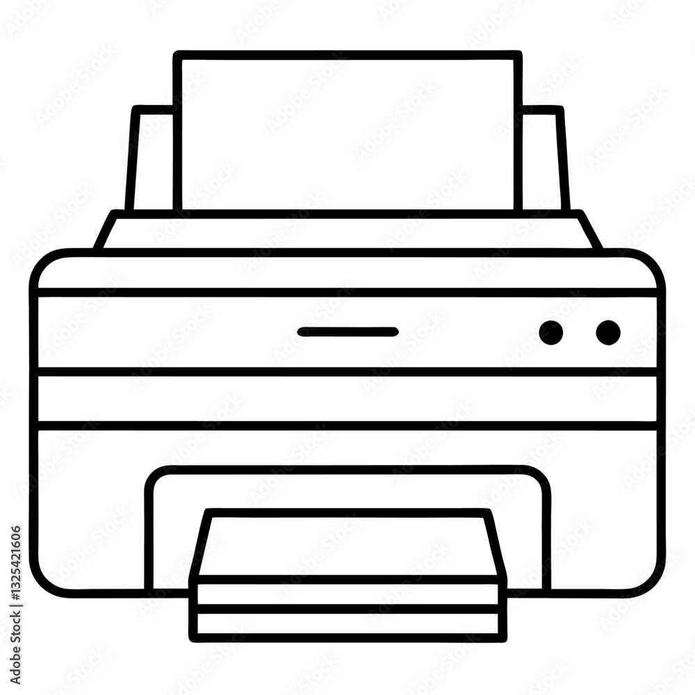 vector illustration of a printer vector illustration of a printer