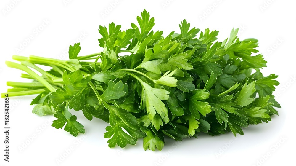 Parsley isolated on a white background Parsley isolated on a white background