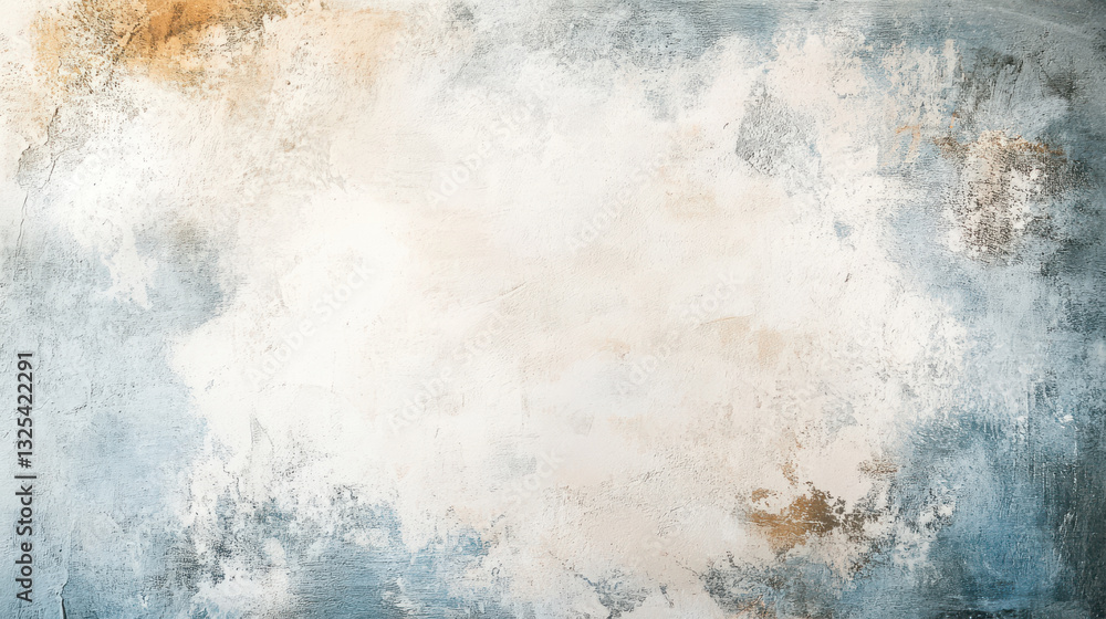 Abstract textured background; mottled blue, beige, and white paint. Abstract textured background; mottled blue, beige, and white paint.