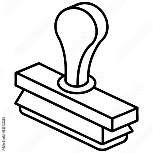 rubber stamp isolated on white