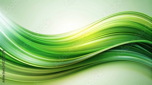 Abstract green wave design on a background, green, abstract, wave, design, pattern, texture, vibrant, flowing, smooth, color