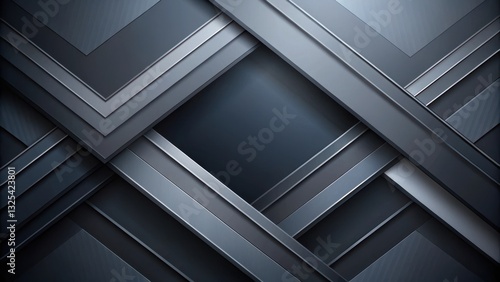 Abstract dark grey geometric design with angled lines, abstract, dark, grey, geometric, pattern, lines, angles