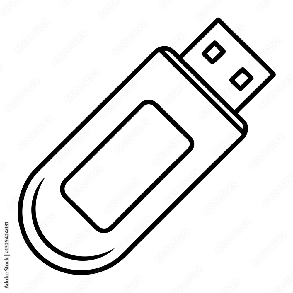 vector illustration of a usb flash drive vector illustration of a usb flash drive