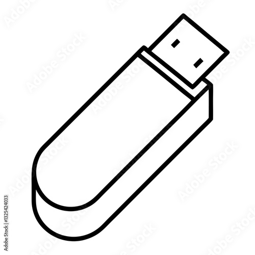 vector illustration of a usb flash drive