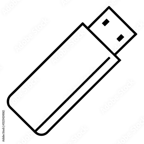 vector illustration of a usb flash drive