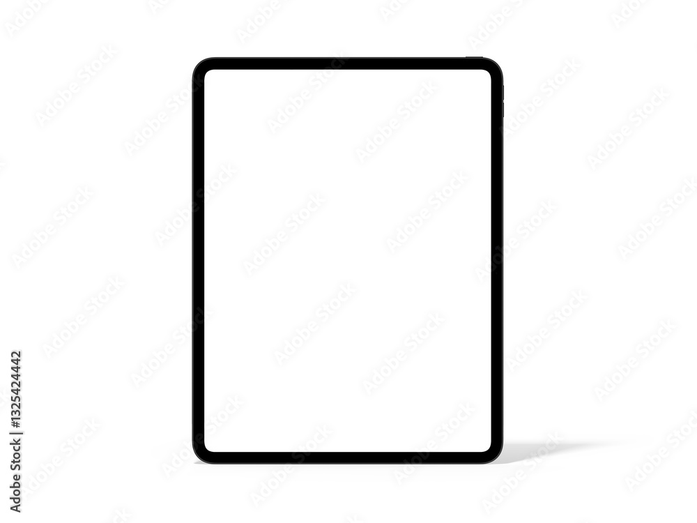 High Quality Tablet Mockup Template in Space Black Color High Quality Tablet Mockup Template in Space Black Color