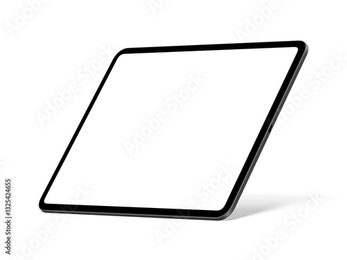 High Quality Tablet Mockup Template in Space Black Color