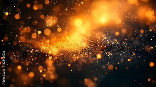 Wallpaper Mural Golden Glitter Abstract Background Torontodigital.ca