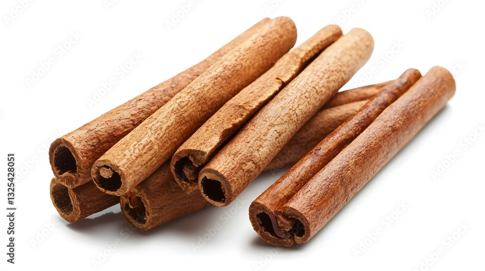 Cinnamon sticks isolated on white background Cinnamon sticks isolated on white background