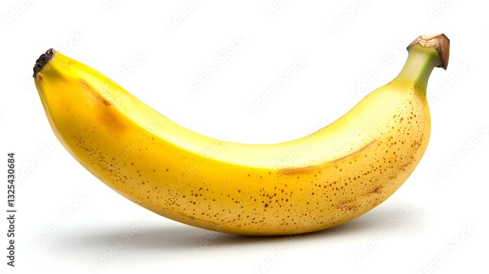One banana isolated on white background One banana isolated on white background