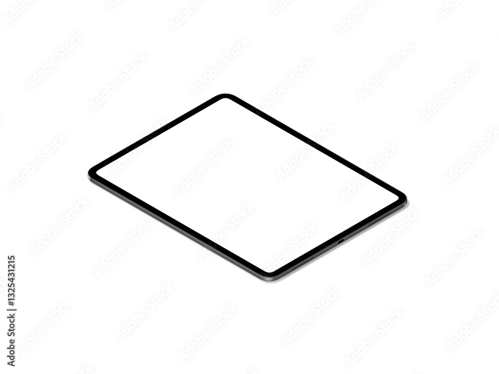 High Quality Tablet Mockup Template in Space Black Color High Quality Tablet Mockup Template in Space Black Color