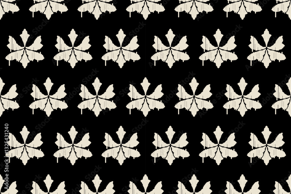 Ikat floral seamless pattern on background,damask seamless pattern,vector illustration,Ikat ethnic oriental embroidery,Aztec style,baroque.design for texture,fab,clothing,decoration,fashion. Ikat floral seamless pattern on background,damask seamless pattern,vector illustration,Ikat ethnic oriental embroidery,Aztec style,baroque.design for texture,fab,clothing,decoration,fashion.
