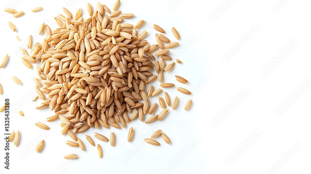 rice grains isolated on white background rice grains isolated on white background