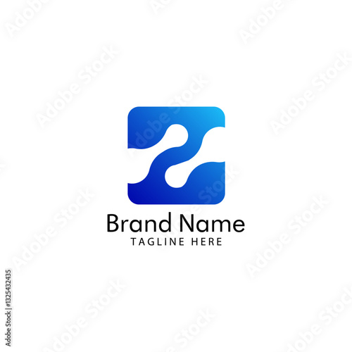 initial letter Z molecule logo design vector