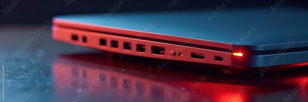 Close-up copper heat sink fins on laptop's underside, desktop, heat, machining Close-up copper heat sink fins on laptop's underside, desktop, heat, machining