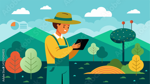 With AIdriven soil analysis farmers can predict and prevent potential soil degradation preserving the longterm productivity of their land.. Vector illustration