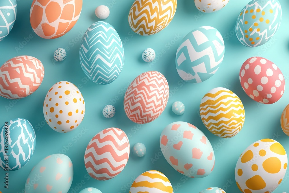 A Kaleidoscope of Easter: A Vivid Collection of Patterned Eggs A Kaleidoscope of Easter: A Vivid Collection of Patterned Eggs