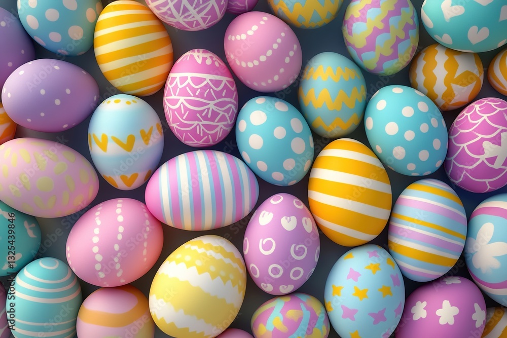 A Kaleidoscope of Easter: A Vivid Collection of Patterned Eggs A Kaleidoscope of Easter: A Vivid Collection of Patterned Eggs