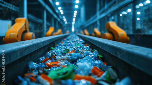 Wallpaper Mural High-Tech Recycling Plant with Robotic Arms for Efficient Waste Sorting and Management Torontodigital.ca