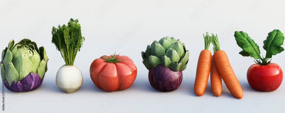 Fresh and Colorful Vegetables on a Light Background for Healthy Living Fresh and Colorful Vegetables on a Light Background for Healthy Living