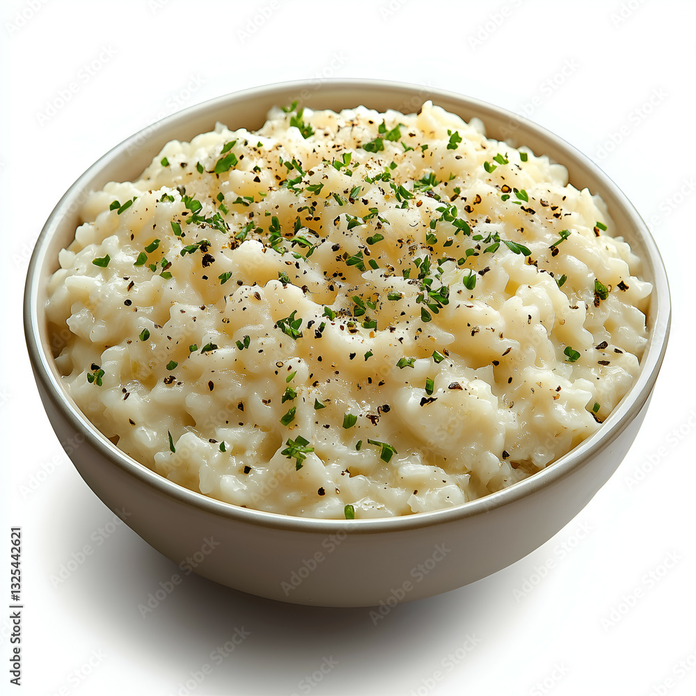 Delicious Creamy Risotto - Italian Comfort Food with Fresh Herbs and Cheese Delicious Creamy Risotto - Italian Comfort Food with Fresh Herbs and Cheese